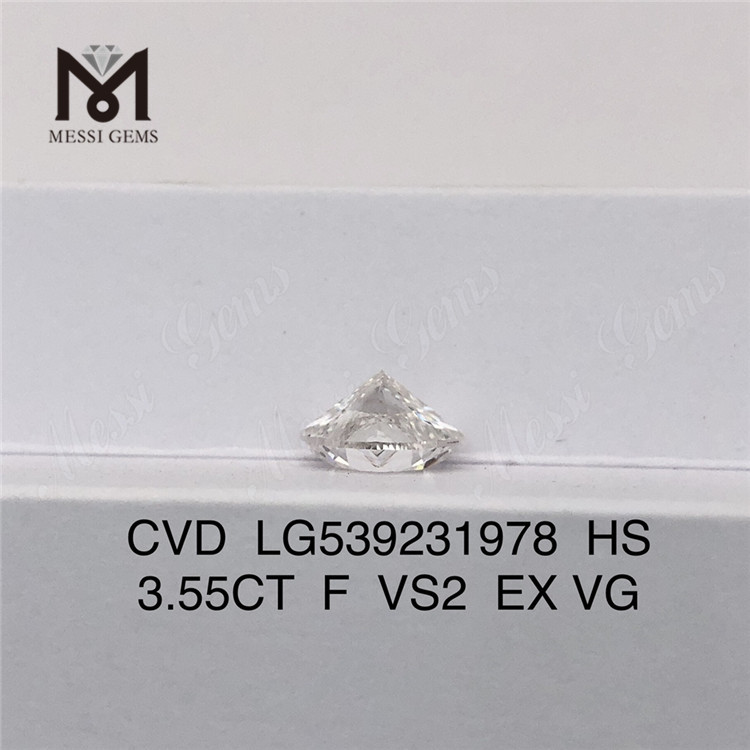 3.55ct D diamant de laboratoire HPHT VS HEART diamants fabriqués par l\'homme en stock