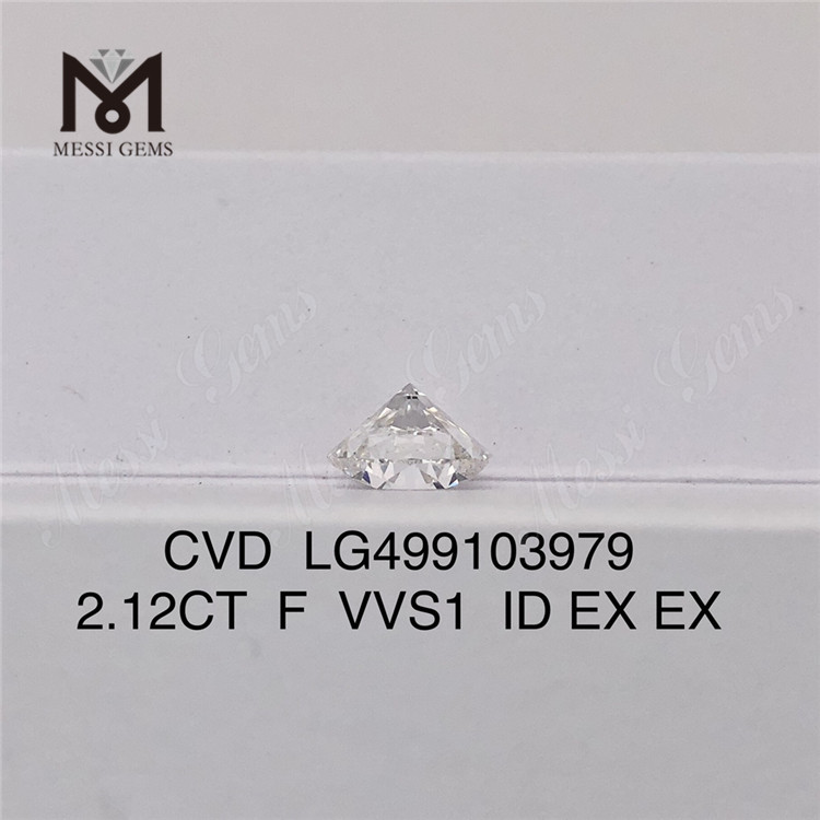 2.12CT F VVS1 ID EX EX Diamant CVD cultivé en laboratoire