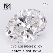 3.31CT E VS1 EX VG OV meilleur laboratoire de diamants CVD LG585306637
