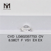  Diamant cultivé en laboratoire 8,58CT F VS1 EX EX cvd OV LG602357753 du laboratoire Messigems