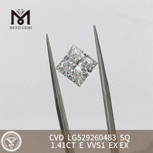 1.41CT E VVS1 Dévoilement du certificat de pureté igi pour le diamant SQ丨Messigems CVD LG529260483 