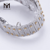 Montre VVS Moissanite personnalisée pour hommes, testeur de diamant, argent plaqué or, bijoux fins glacés