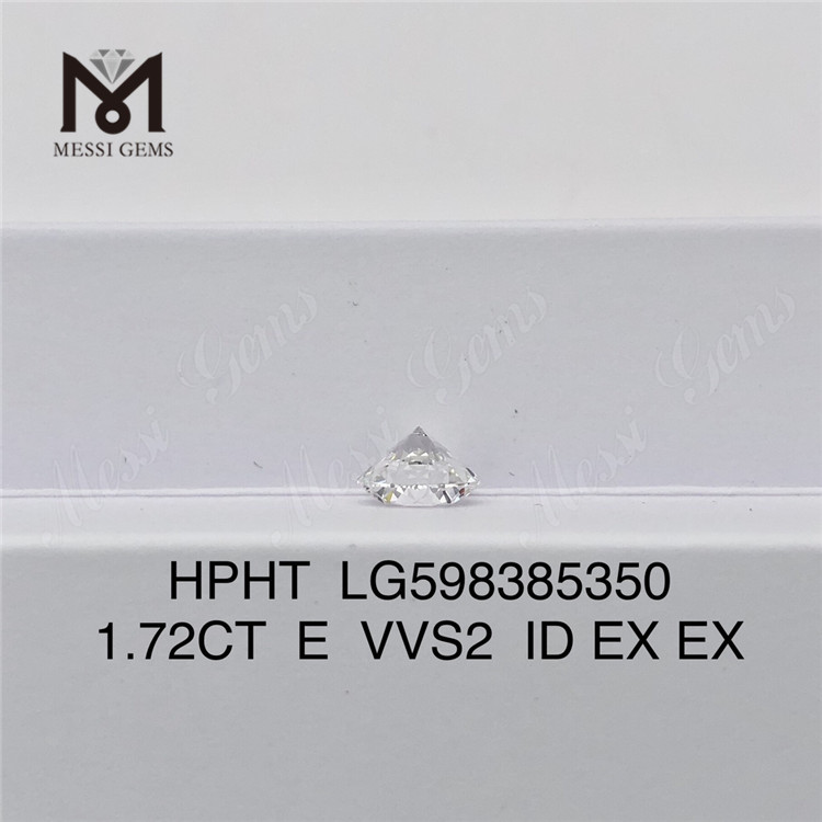 1.72CT E VVS2 ID rd hpht diamant écologique Luxuryrd 丨 Messigems LG598385350