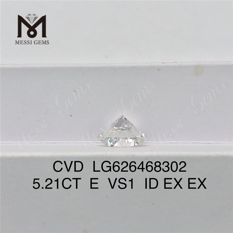 5.21CT E VS1 ID CVD Diamants fabriqués en laboratoire LG626468302丨Messigems