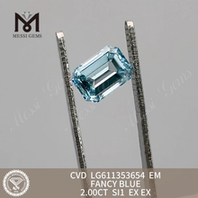 2.00CT SI1 EM FANCY BLUE Cvd Diamant Prix Par Carat Prix LG611353654 