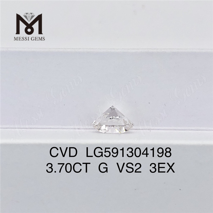 Diamants CVD 3,70 CT G VS2 3EX pour une qualité de gros et des économies LG591304198 丨 Messigems