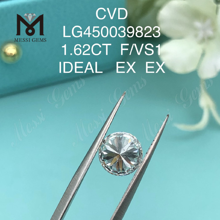 1,62 carat F VS1 Cut RD laboratoire créé diamant CVD