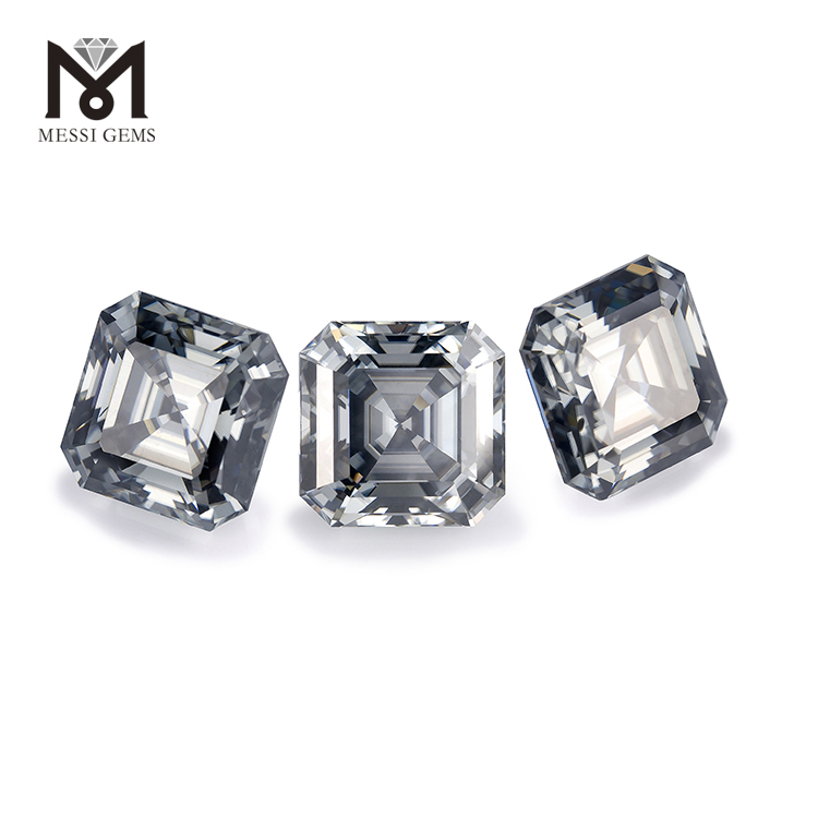 10*10mm Asscher coupe moissanite diamant prix de gros moissanite synthétique