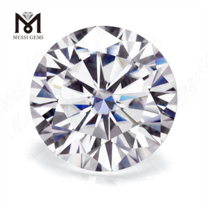 Round Cut GRA 9,5 mm DEF moissanite synthétique blanche