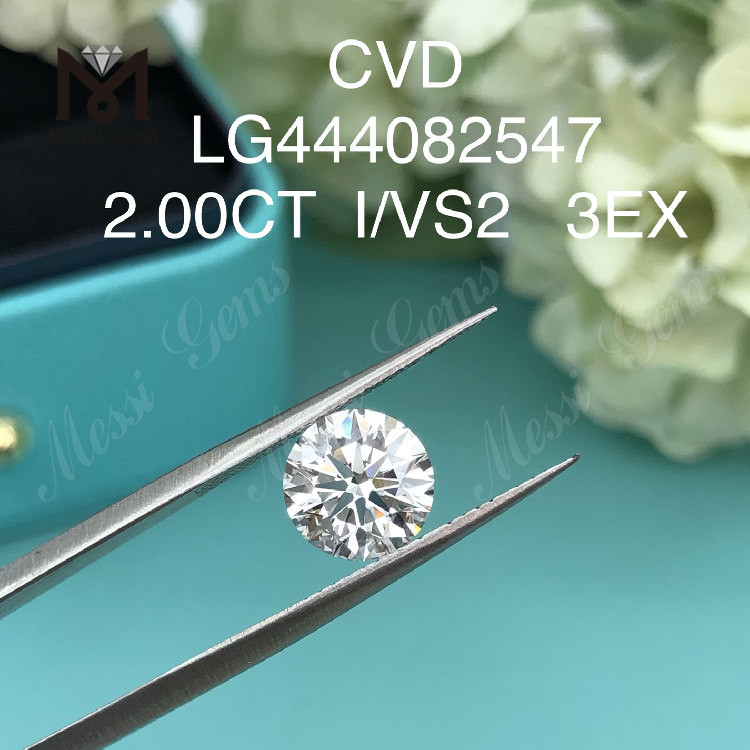 2ct I VS2 RD forme EX Cut Grade diamants de laboratoire en vente