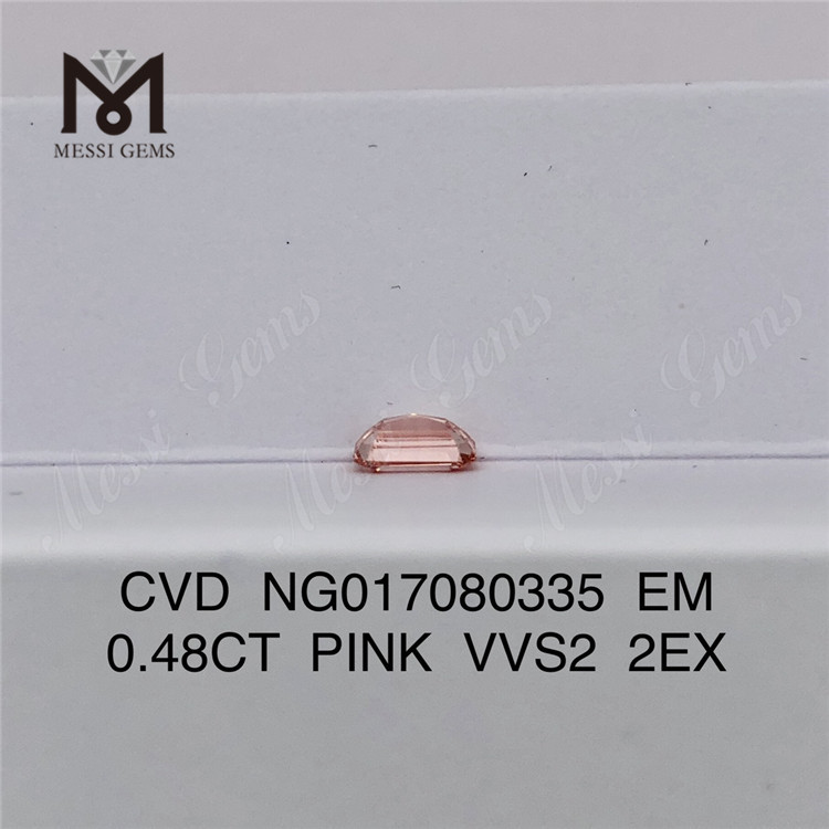 NG017080335 EM 0.48CT ROSE VVS2 2EX diamant de laboratoire CVD 