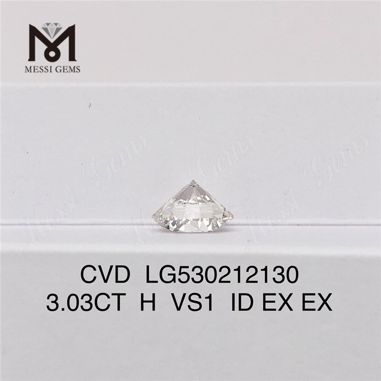 3.03ct H Round Shape Loose cvd diamond prix par carat Prix