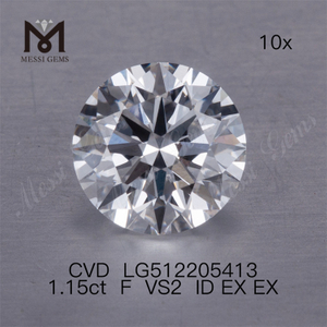 1.15ct F VS cvd diamants fabriqués par l'homme IF 3EX diamant de laboratoire Prix de gros