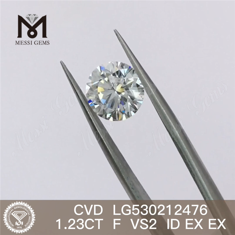 1.23ct F cvd lab diamond VS2 rond blanc lâche lab diamond prix de gros