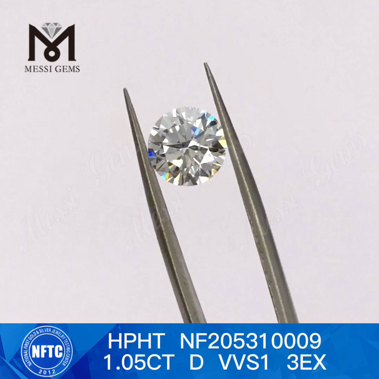 1.05CT D VVS1 3EX Loose Round Brillant Lab Diamond Prix d'usine 