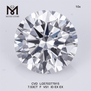 7.53CT F VS1 ID EX EX prix diamant cultivé en laboratoire CVD LG570377915