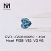 Diamants de couleur synthétiques Cœur FIGB VS2 VG VG 1,19 ct CVD LG506109289