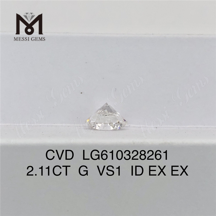 Diamants de laboratoire de la meilleure qualité 2.11CT G VS1 ID CVD 丨Messigems LG610328261
