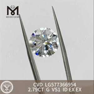 2,79 CT G VS1 ID CVD diamants cultivés en laboratoire de qualité supérieure certifiés IGI Luxe durable 丨 Messigems LG577366954 