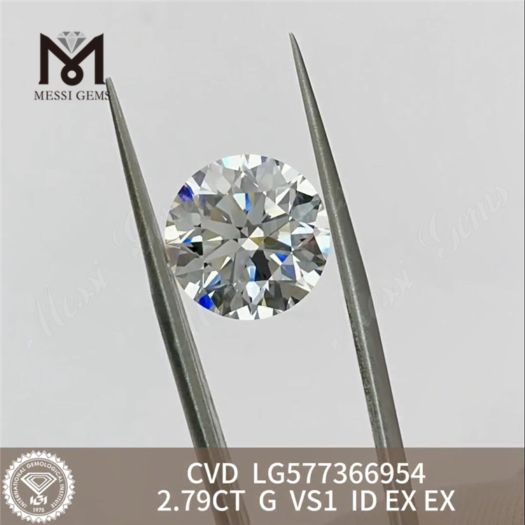 2,79 CT G VS1 ID CVD diamants cultivés en laboratoire de qualité supérieure certifiés IGI Luxe durable 丨 Messigems LG577366954 