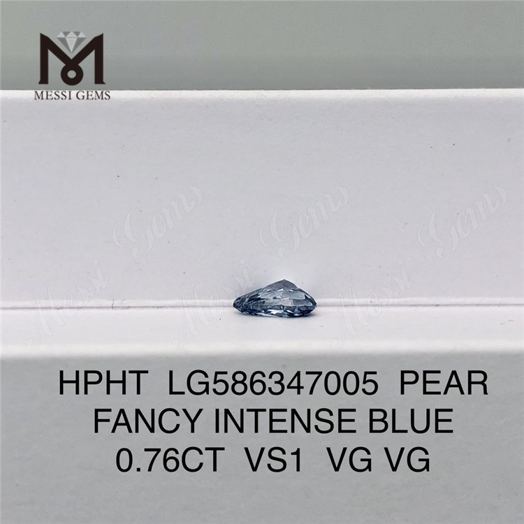 0.76CT VS1 VG VG HPHT PS Diamant Bleu Intense Fantaisie LG586347005