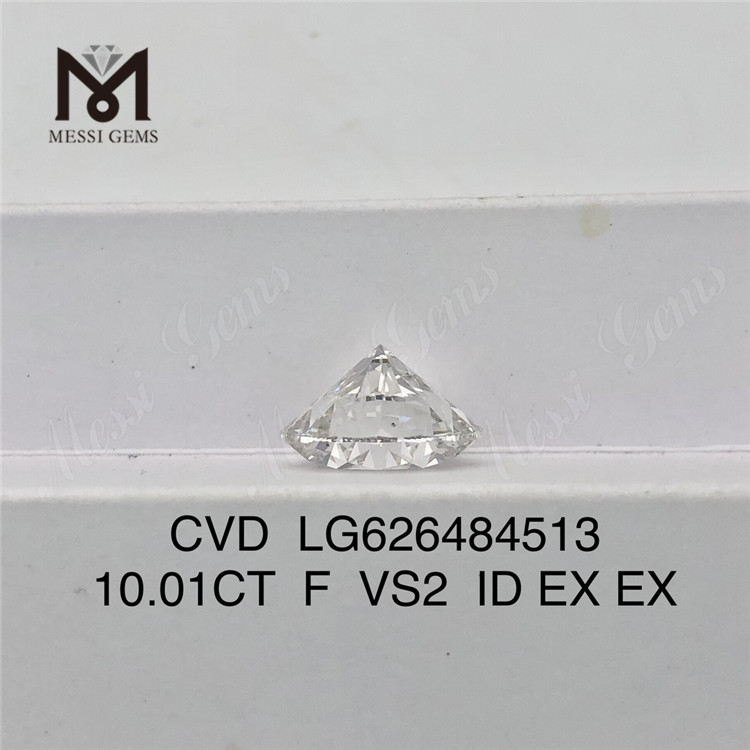 Diamants certifiés igi 10.01CT F VS2 ID RD à vendre CVD LG626484513丨Messigems