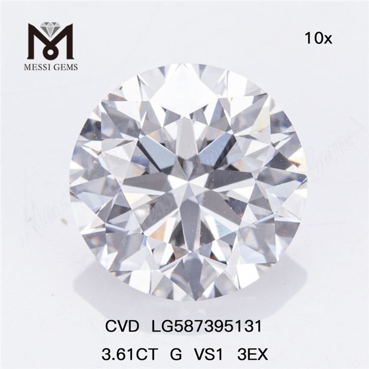 Diamants CVD 3,61 CT G VS1 3EX Le secret du créateur pour des bijoux époustouflants LG587395131 丨 Messigems