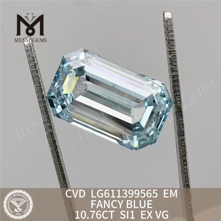 10.76CT SI1 EM FANCY BLUE diamant cultivé en laboratoire CVD LG611399565 