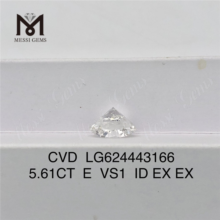 Diamants de culture en laboratoire 5,61 ct E VS1 ID CVD LG624443166 丨 Messigems