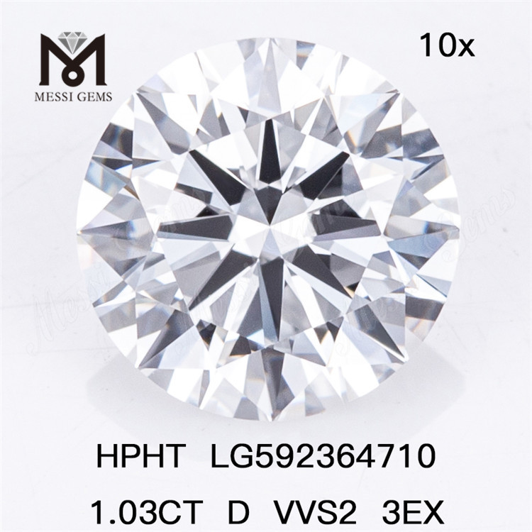 1.03CT D VVS2 3EX diamants hthp en gros LG592364710 