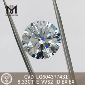 Diamant certifié igi de 8,33 ct E VVS2 pour la création de bagues de fiançailles personnalisées 丨 Messigems LG604377431