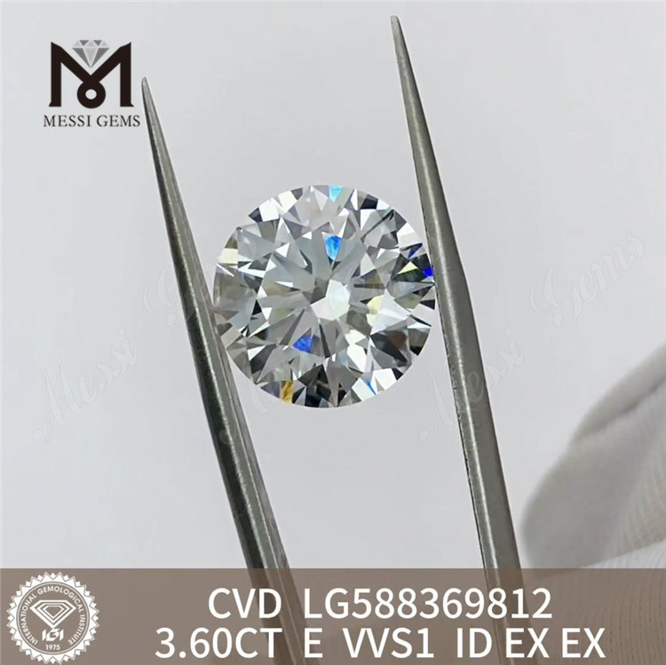 3,6 ct Igi Diamond E VVS1 CVD Diamond Luxe durable 丨 Messigems LG588369812