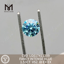 Diamants de laboratoire certifiés IGI 1,53 CT VS2 ID FANCY INTENSE BLUE IGI 丨 Messigems CVD LG617411209