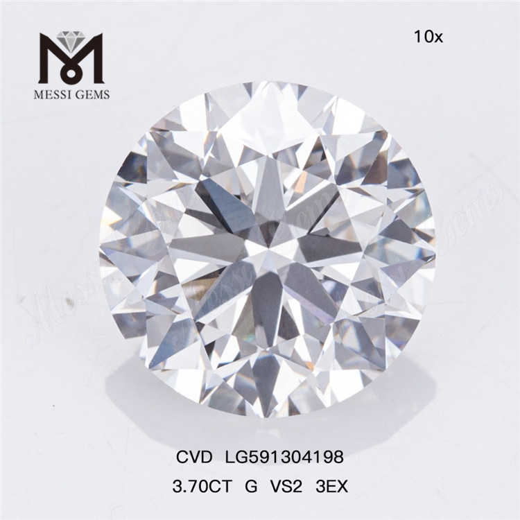 Diamants CVD 3,70 CT G VS2 3EX pour une qualité de gros et des économies LG591304198 丨 Messigems