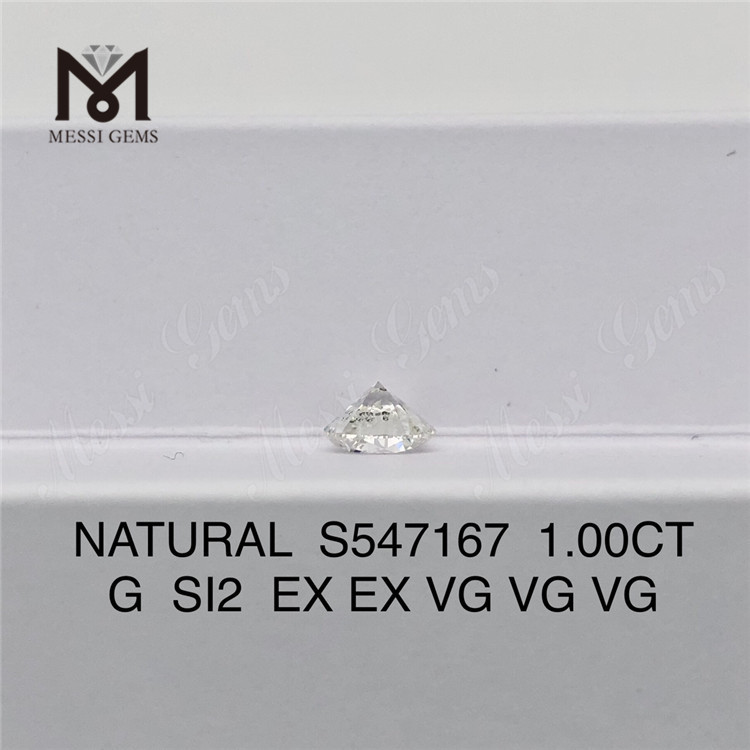 1.00CT G SI2 EX EX VG VG VG Trouvez votre diamant naturel parfait Dévoilez la brillance S547167丨Messigems
