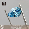 4.17CT PEAR FANCY VIVID BLUE SI1 CVD 4ct diamants d\'usine LG617411359