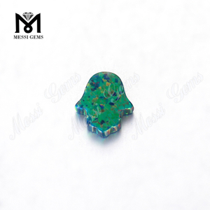 Prix ​​des perles d'opale hamsa synthétique OP69 11x13mm pour la fabrication de bijoux