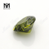 Loose Gemstone Heart cut 9mm Jeu de couleurs ou feu Olive zircone cubique