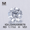 Diamant de laboratoire BRILLANT rond H VS1 IDEAL de 1,17 carat