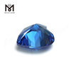 Forme de coeur de haute qualité 9x9mm topaze bleue CZ prix de la pierre de zircone cubique