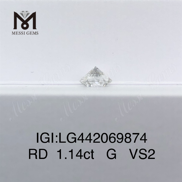 1,14 ct VS diamant cultivé en laboratoire Diamants synthétiques ronds BRILLANTS en vrac G IDEAL 