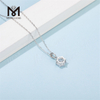 Messi Gems pendentif design classique collier en argent 925 pour femme