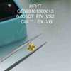 Diamant de laboratoire taille coussin FIY EX 0,605 ct VS2 VG