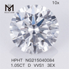 Diamant de laboratoire HPHT 1.05CT D VVS1 3EX Diamants cultivés en laboratoire