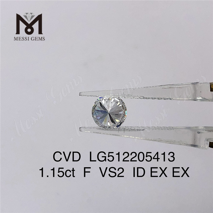 1.15ct F VS cvd diamants fabriqués par l\'homme IF 3EX diamant de laboratoire Prix de gros