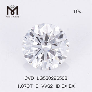 1.07ct E VVS diamant de laboratoire en vrac rond VVS RD diamant de laboratoire en vrac blanc CVD