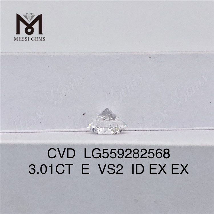 3.01CT E VS2 ID EX EX 3 carats prix du diamant de laboratoire CVD LG559282568