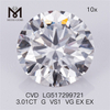 3.10ct CVD H couleur vs1 ID EX EX diamant synthétique prix de gros