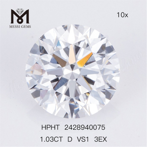 1.03CT D VS1 3EX diamants de laboratoire en vrac ronds diamant de laboratoire en vrac blanc