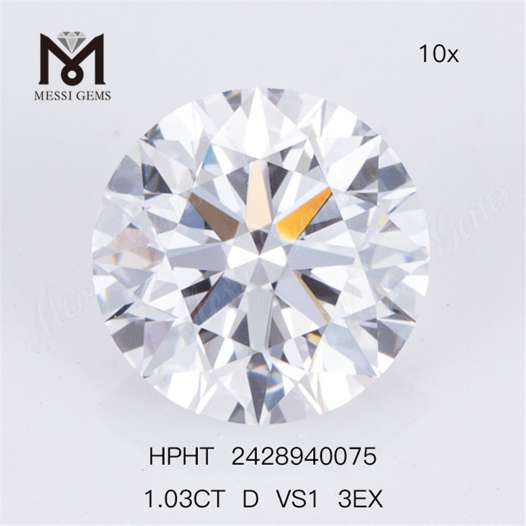 1.03CT D VS1 3EX diamants de laboratoire en vrac ronds diamant de laboratoire en vrac blanc